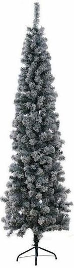 Χριστουγεννιάτικο Δέντρο Pencil Super Slim Χιονισμένο 225cm
