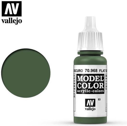 Χρώμα Μοντελισμού Acrylicos Vallejo 70968 Model Colour 17ml Matt Flat Green