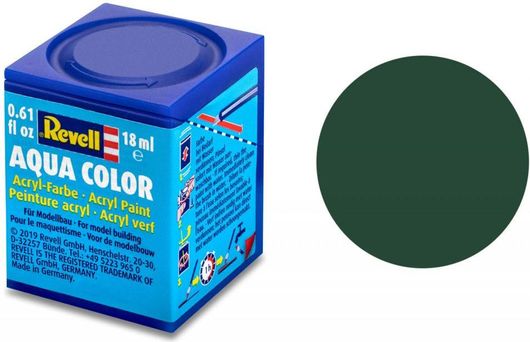 Χρώμα Μοντελισμού Revell 36168 18ml Aqua Dark Green Mat Raf