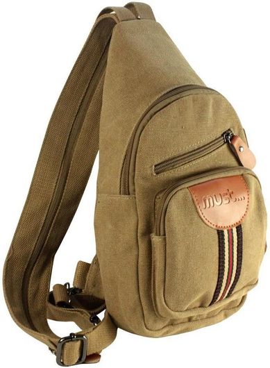 Παιδική Τσάντα Βόλτας Ώμου Must Precious Χακί