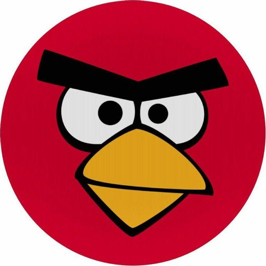 Mouse Pad Angry birds eyes Στρογγυλό 20cm