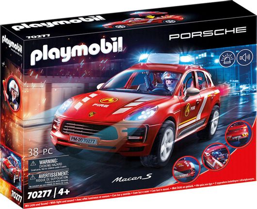 Playmobil Porsche Macan S: Όχημα Πυροσβεστικής 70277 για 5+ Ετών