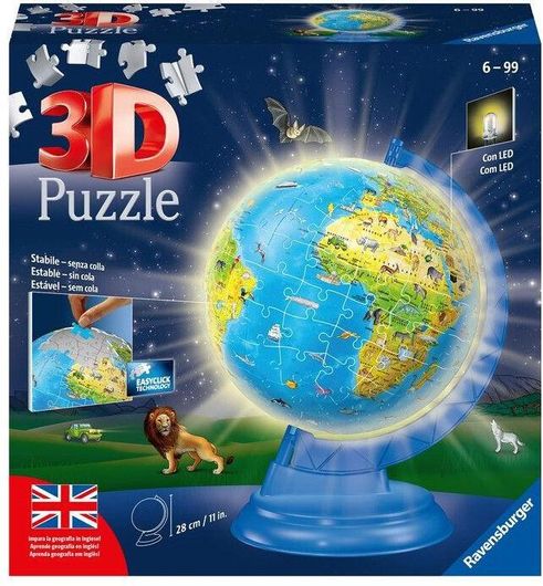 Παζλ 3D Ravensburger Υδρόγειος Σφαίρα 180 Κομμάτια