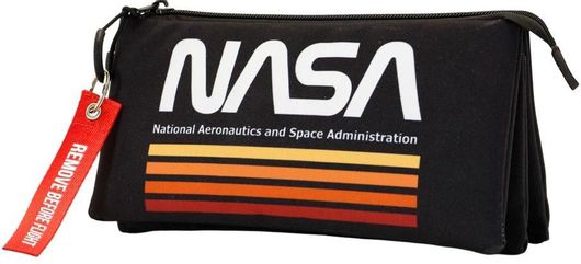Κασετίνα Nasa Τριπλή Μαύρο