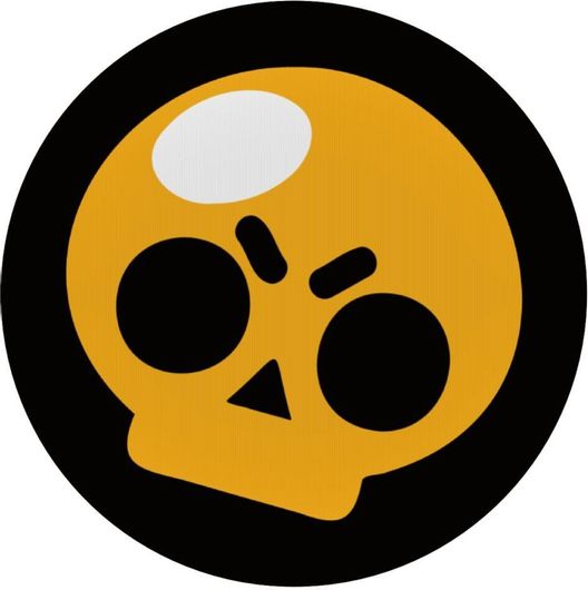 Mousepad Brawl Stars Skull Στρογγυλό 20cm