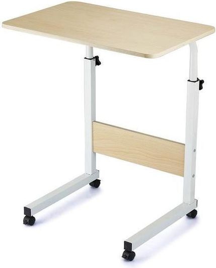 Γραφείο Sidirela Ξύλινο με Μεταλλικά Πόδια 60x40x89cm Sonoma / Λευκό