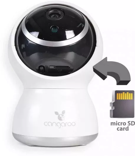 Ασύρματη Ενδοεπικοινωνία Μωρού Cangaroo Lan Teya Με Κάμερα & Ήχο με Αμφίδρομη Επικοινωνία Λευκό