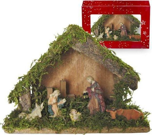 Χριστουγεννιάτικη Φάτνη Xmasfest 113517 Ξύλινη 22x15cm