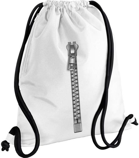 Αθλητική Τσάντα Πλάτης Γυμναστηρίου Unisex 48x40cm Ράψ'το Λευκό