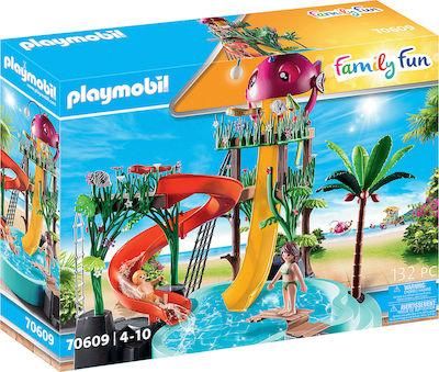 Playmobil Family Fun Aqua Park με Νεροτσουλήθρες για 4+ Ετών #70609