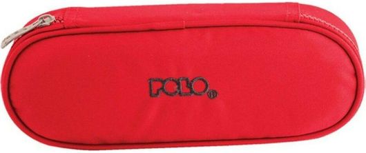 Κασετίνα Polo Box Οβάλ Με 1 Θήκη Κόκκινη