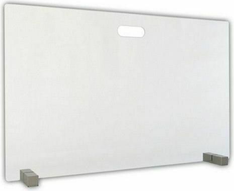 Προστατευτικό Τζακιού ST-8050 Γυάλινο 80x50cm Διάφανο