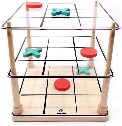 Επιτραπέζιο Παιχνίδι Svoora Τρισδιάστατη Τρίλιζα για 2 Παίκτες