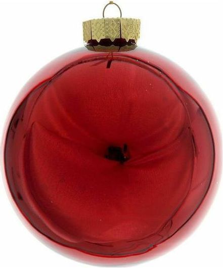 Χριστουγεννιάτικες Μπάλες Iliadis 73130 Γυάλινες 12τμχ Κόκκινο