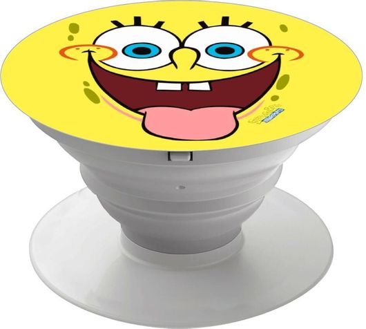 Pop Holder koupakoupa Μπομπ Σφουγγαράκης χαμόγελο με Λευκή Βάση