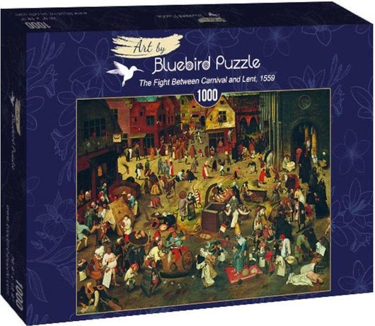 Puzzle Pieter Bruegel Elder Fight Between Carnival Lent 1559 2D 1000 Κομμάτια