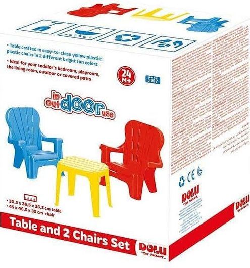 Σετ Παιδικό Τραπέζι με Καρέκλες Table Πλαστικό για 2+ Ετών