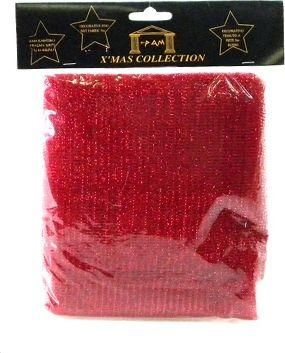 Χριστουγεννιάτικο Διακοσμητικό Δίκτυ TnS 500x80cm Κόκκινo