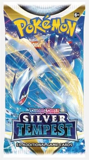 Trading Card Game Pokemon Sword & Shield Silver Tempest 1 Booster Pack POK850912-1