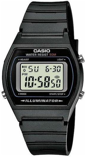 Ανδρικό Ρολόι Casio Collection Unisex Watch W-202-1AVEF με Λουράκι από Καουτσούκ Μαύρο
