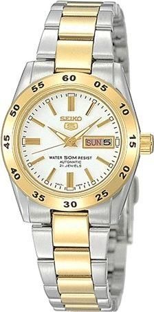 Γυναικείο Ρολόι Seiko 5 Automatic SYMG42K1 με Μεταλλικό Μπρασελέ Χρυσό