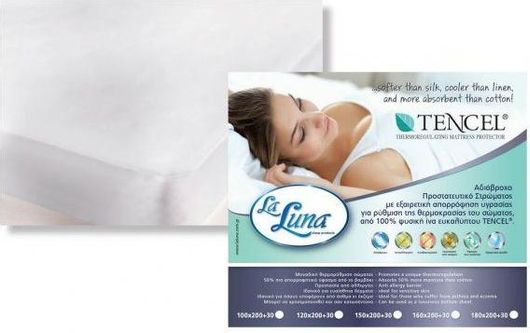 Επίστρωμα La Luna Tencel Αδιάβροχο 90x200+30-40cm