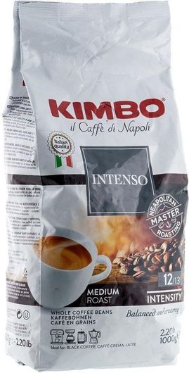 Καφές Kimbo Espresso Intenso σε Κόκκους 1000gr