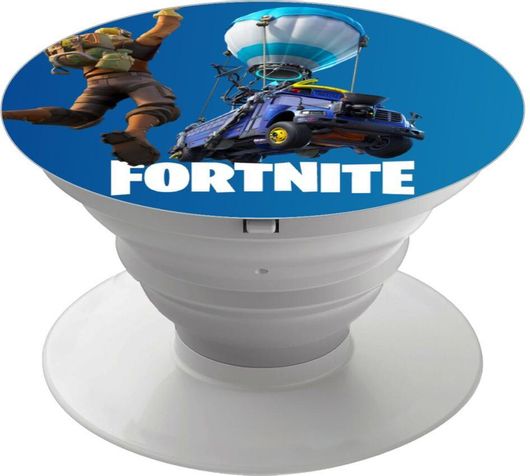 Pop Holder koupakoupa Fortnite Bus με Λευκή Βάση