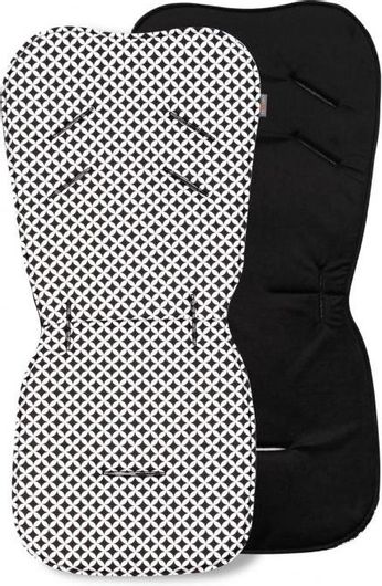 Κάλυμμα Καροτσιού Emilia Διπλής Όψης 35x78cm Μαύρο