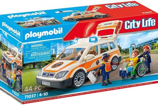 Playmobil City Life Όχημα Πρώτων Βοηθειών για 4+ Ετών #71037