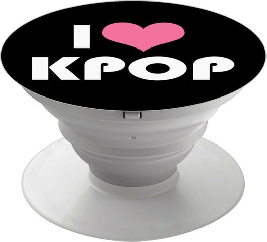 Pop Holder koupakoupa I Love KPOP με Λευκή Βάση