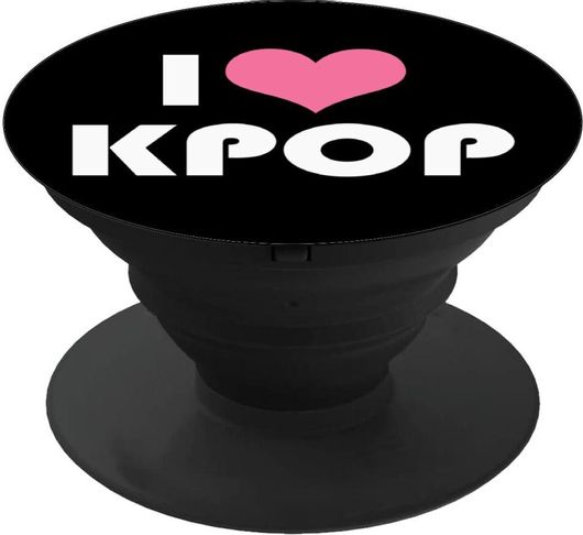 Pop Holder koupakoupa I Love KPOP με Μαύρη Βάση