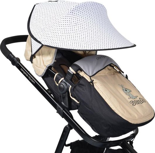 Σκίαστρο Καροτσιού Cangaroo Dots Λευκό