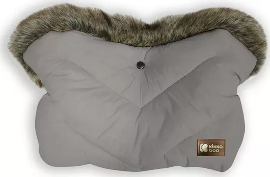 Γάντια Καροτσιού Kikka Boo Hand Muff Luxury Fur Γκρι