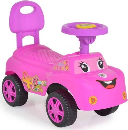 Περπατούρα Moni Ride on Car Keep Riding Αυτοκινητάκι για 12+ Μηνών Ροζ