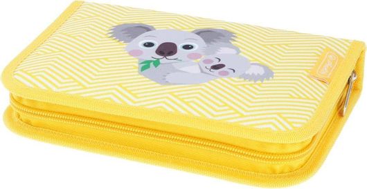 Σχολική Κασετίνα Herlitz 50038244 Cute Animals Koala Κίτρινο