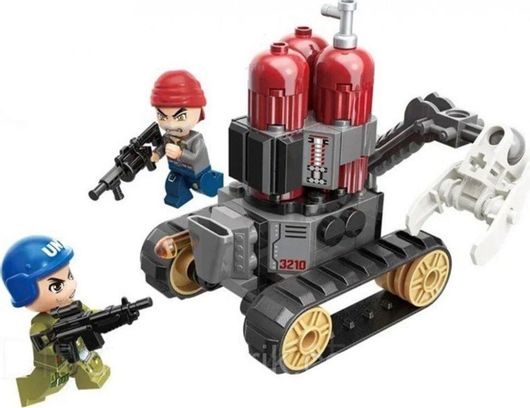 Τουβλάκια Qman Biochemical Assault Vehicle για 6+ Ετών 90τμχ