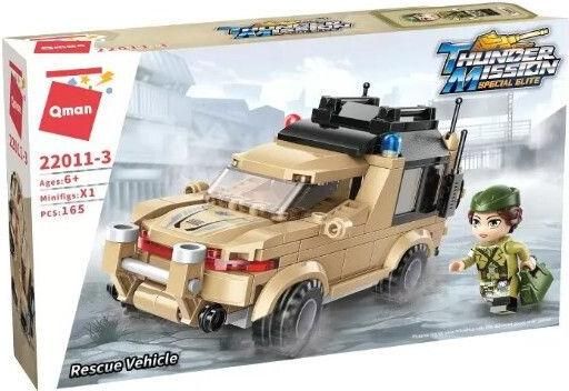 Τουβλάκια Qman Rescue Vehicle για 6+ Ετών 165τμχ