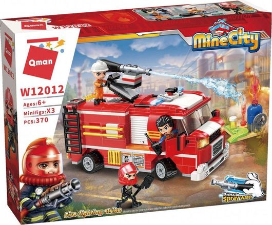 Τουβλάκια Qman Fire-fighting Strike για 6+ Ετών 370τμχ