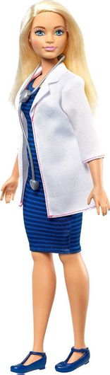 Κούκλα Barbie Mattel You Can be Anything Γιατρός για 3+ Ετών