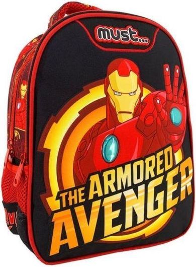 Σχολική Τσάντα Νηπίου Must 500985 27x10x31cm 2 Θήκες Iron Man Κόκκινο