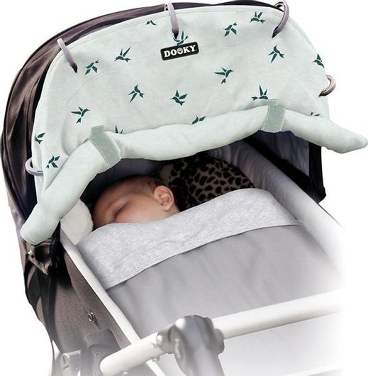 Ηλιοπροστασία Βρεφικού Καροτσιού Dooky Origami Swallow με UPF40+ Πράσινο