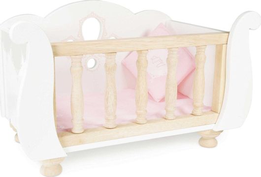 Μωρό Κούκλα Le Toy Van 429276 Ξύλινη Κούνια 42x24x25cm για 3+ Ετών