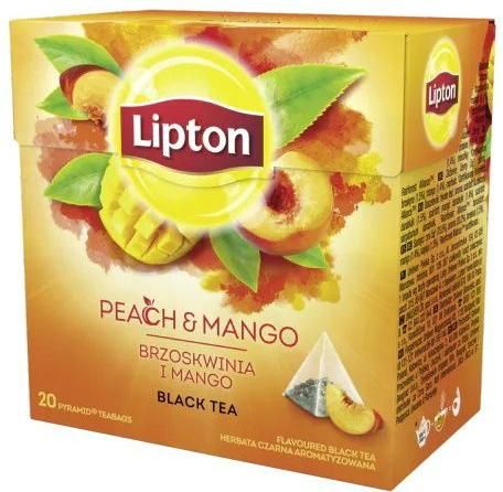 Μαύρο Τσάι Lipton Peach & Mango 20 Φακελάκια