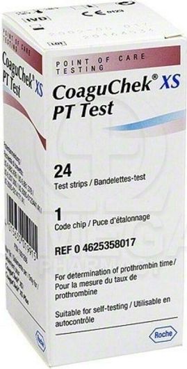 Σετ Ταινίες Μέτρησης Χρόνου Προθρομβίνης Roche INR 24τμχ