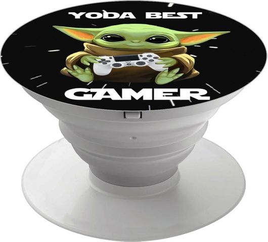 Pop Holder koupakoupa Yoda Best Gamer με Λευκή Βάση