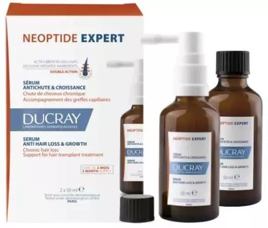 Serum Μαλλιών Ducray Neoptide Expert Anti-hair Loss & Growth κατά της Τριχόπτωσης 2x50ml