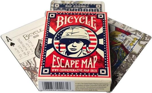 Τράπουλα Bicycle Escape Map 20616 Συλλεκτική Μονή Πλαστικοποιημένη