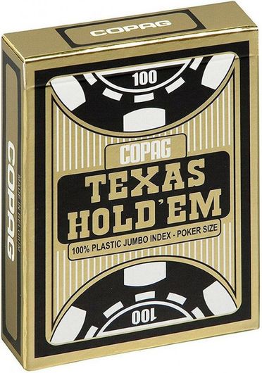Τράπουλα Cartamundi Copag Texas Hold Em Μπλε 40551 55 Φύλλα Συλλεκτική Μονή Πλαστικοποιημένη