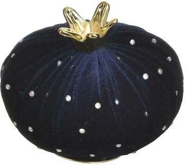 Γούρι για το Σπίτι Inart Ρόδι Υφασμάτινο12x12cm Μπλε/Xρυσό